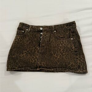 Zara Cheetah Print Skirt Size Small